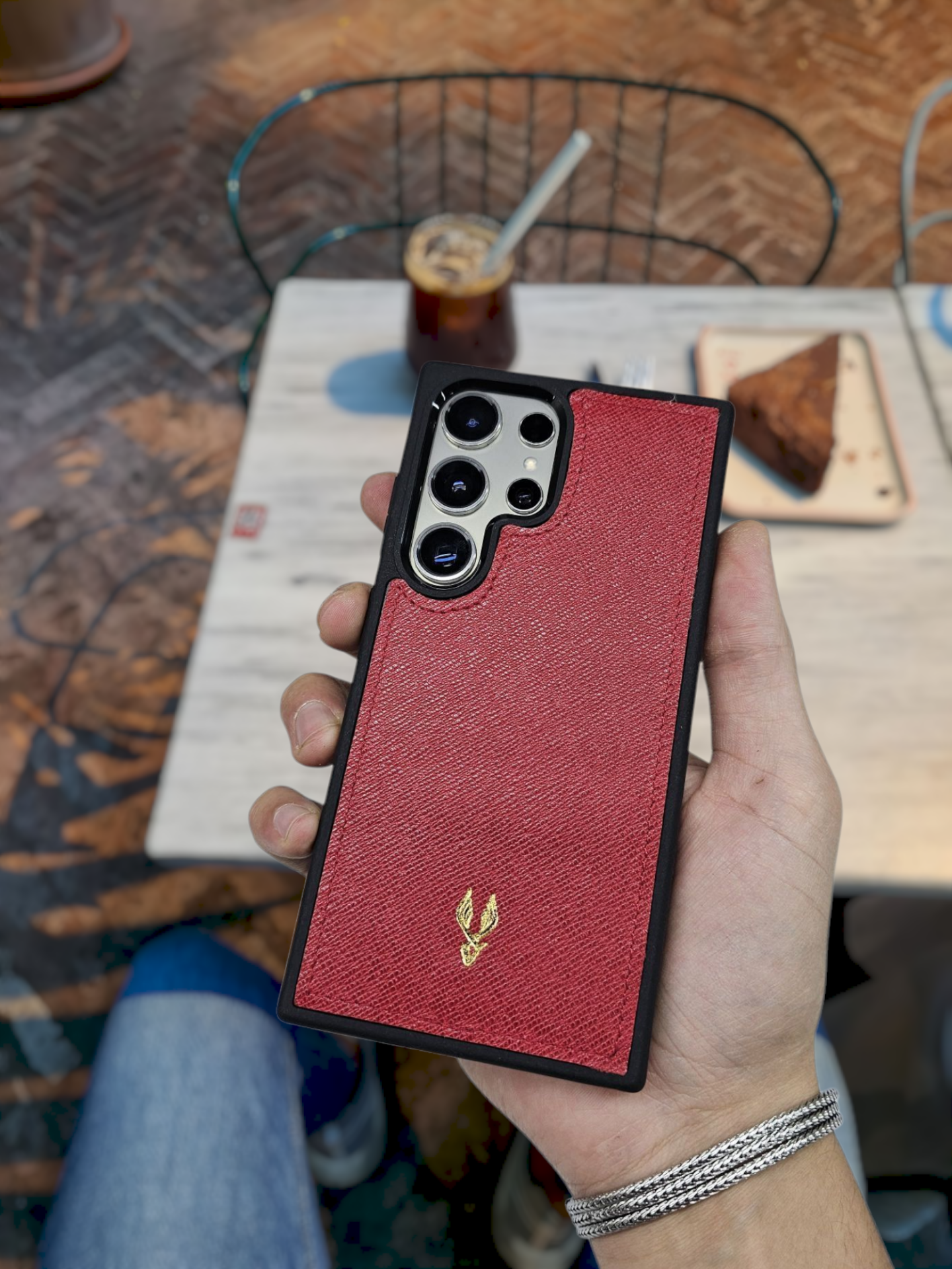 VİSSO Kırmızı Prd Hakiki Deri SAMSUNG GALAXY S25 ULTRA İsim Baskılı Kişiye Özel Deri Telefon Kılıfı KARGO BEDAVA  Kırmızı Prd