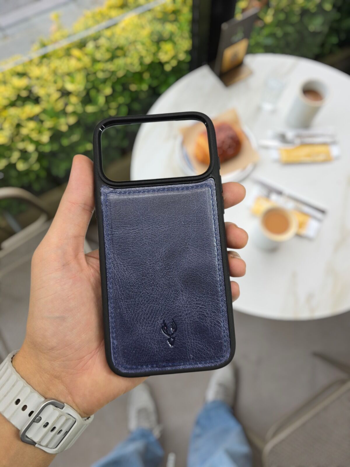 İphone 17 PRO Model Uyumlu LACİVERT CRAYZ Hakiki Deri İsme Özel Ücretsiz Kişiselleştirme Seçeneği İle Kadın Erkek Kullanım premium  Tam Uyumlu Silikon Kılıf Ücretsiz Kargo Visso Leather Geçek Orjinal Dana Derisi