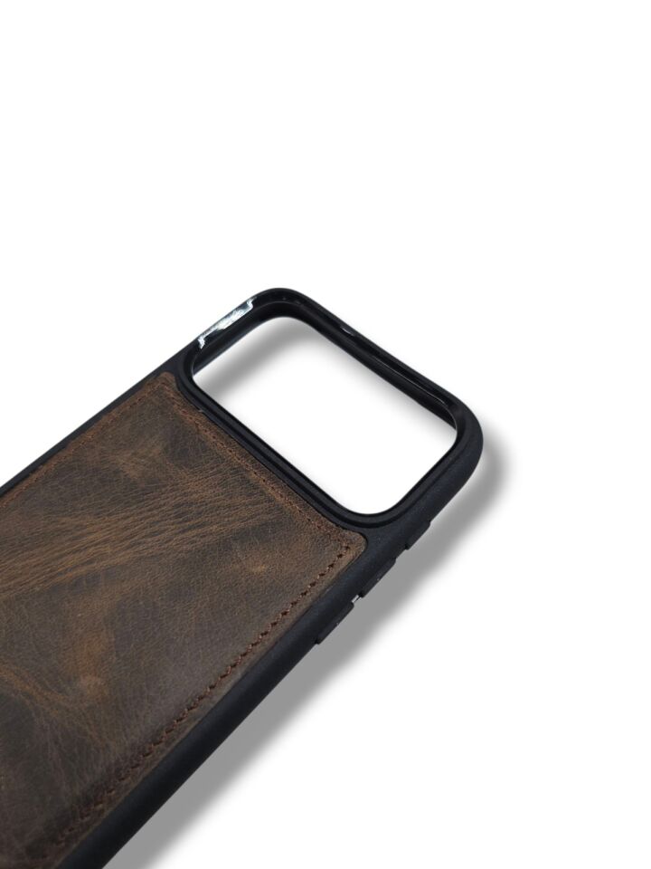 İphone 17 PRO Model Uyumlu KAHVE MATRİX Hakiki Deri İsme Özel Ücretsiz Kişiselleştirme Seçeneği İle Kadın Erkek Kullanım premium  Tam Uyumlu Silikon Kılıf Ücretsiz Kargo Visso Leather Geçek Orjinal Dana Derisi