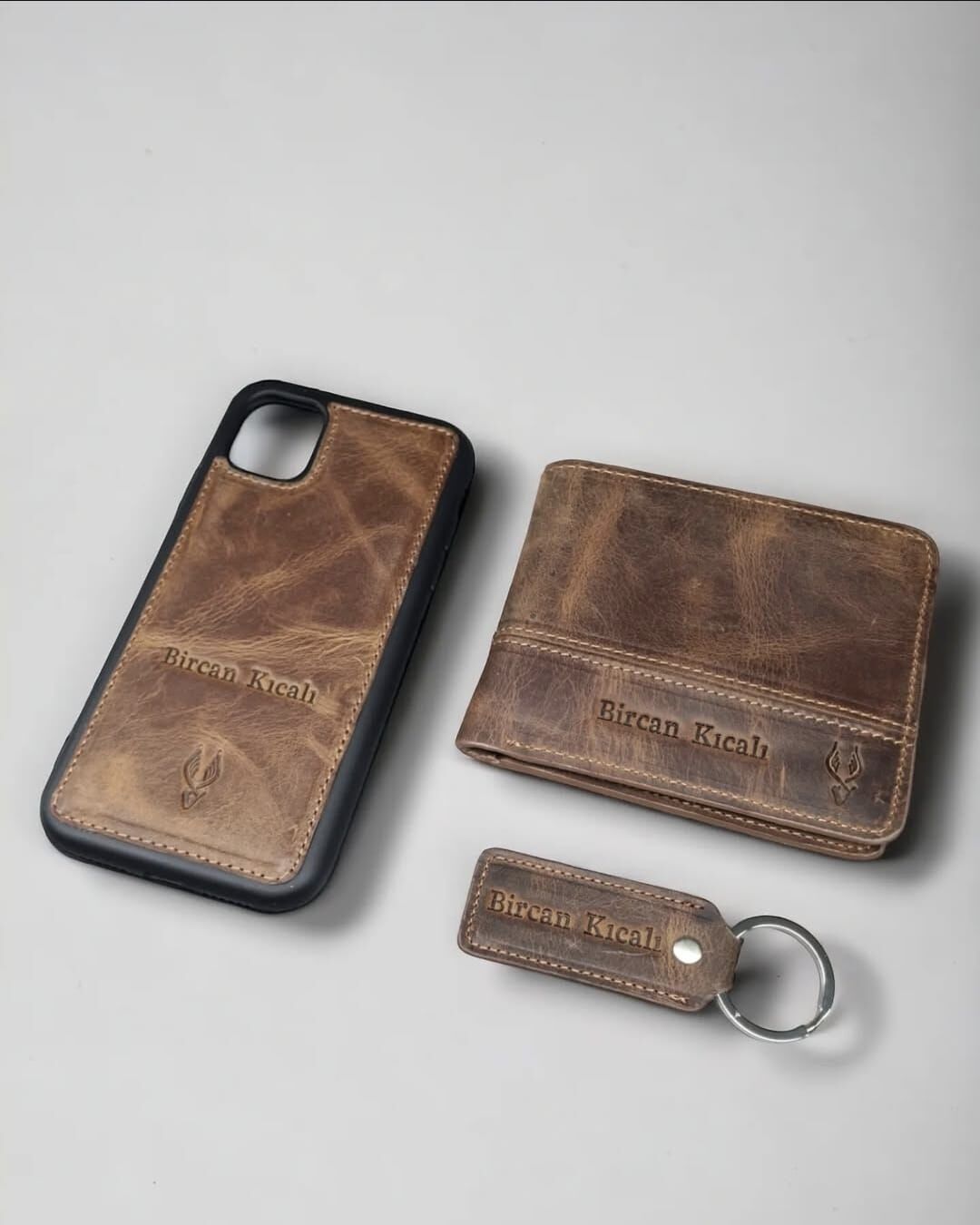 VİSSO 229 Hakiki Deri Çift Renkli SİYAH-SİYAH Garni Cüzdan  Renk Deri Cüzdan + ANAHTARLIK + Telefon Kılıfı