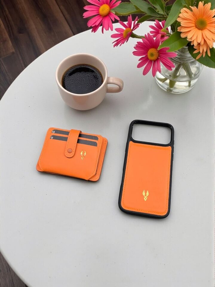 VİSSO 653 Hakiki Deri ÇANTA İSME ÖZEL Kağıt Para Bölmeli Kimlik Kart Gözlü  ERKEK VE KADIN  Kredi Kartlık Cüzdan Çanta TURUNCU NAPA Ve Telefon Kılıfı