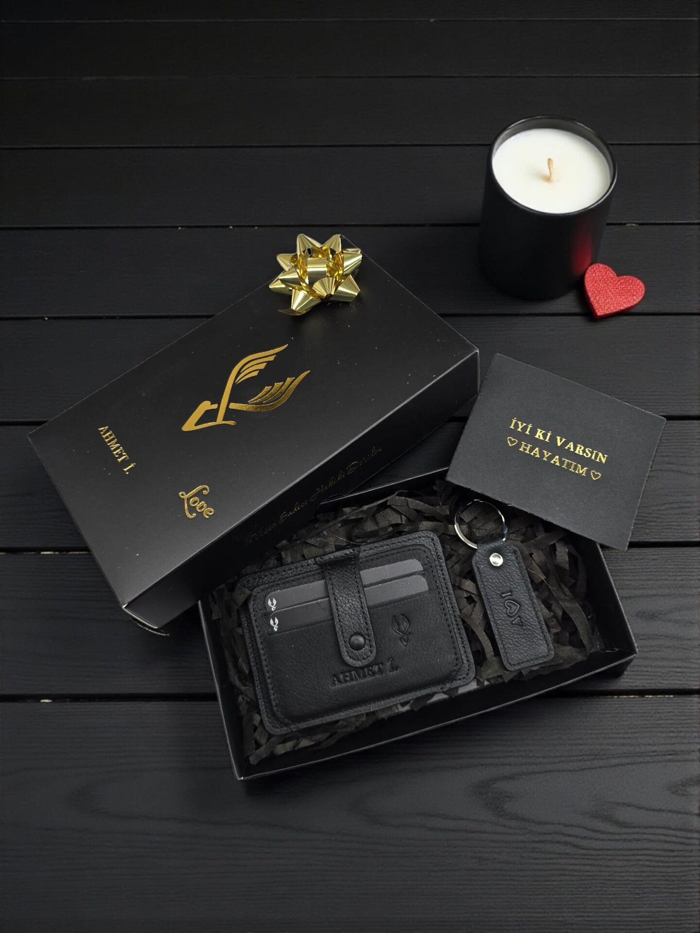 Sevgili VİSSO 653 Hakiki Deri ÇANTA İSME ÖZEL Kağıt Para Bölmeli Kimlik Kart Gözlü SİYAH DERİ ERKEK VE KADIN  Kredi Kartlık Cüzdan Anahtarlık