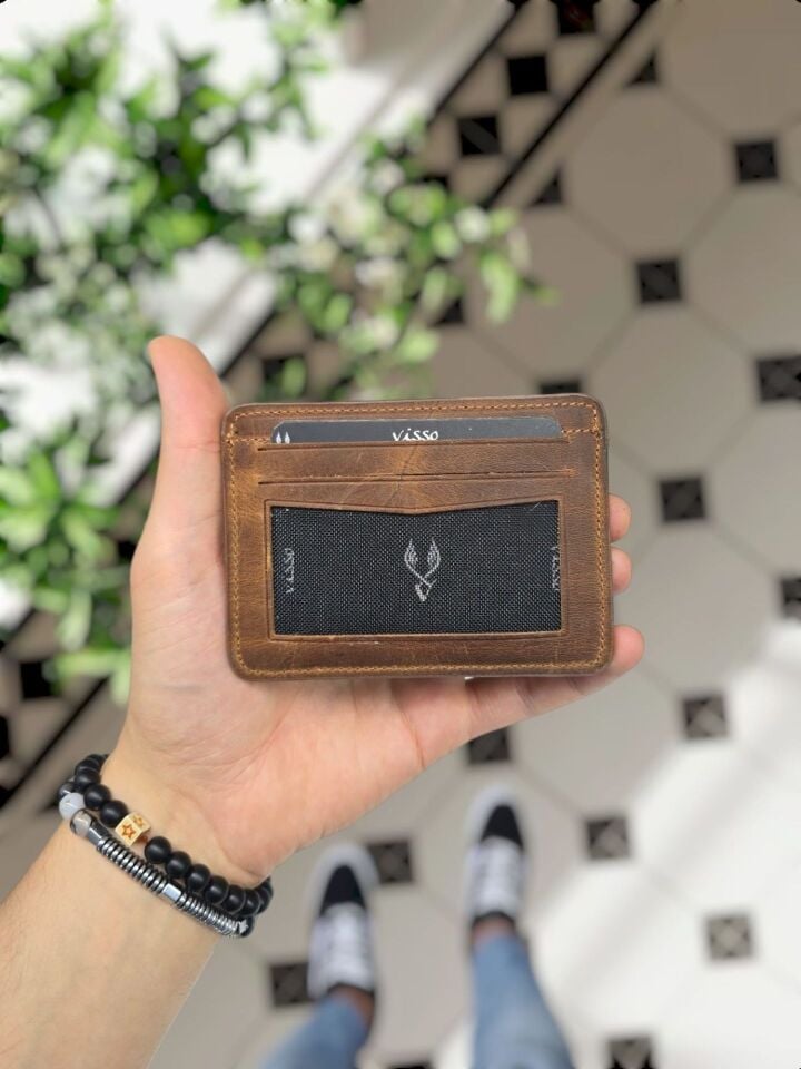 Sevgili VİSSO 653 Kartlık + Anahtarlık Hakiki Deri ÇANTA İSME ÖZEL Kağıt Para Bölmeli Kimlik Kart Gözlü FINDIK MATRİX- AÇIK KAHVERENK Deri ERKEK VE KADIN  Kredi Kartlık Cüzdan + Anahtarlık + Set kutu