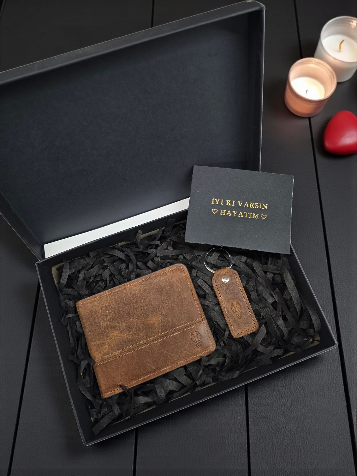 Sevgili VİSSO 229 Hakiki Deri Çift Renkli Fındık - Fındık Garni Cüzdan  Renk Deri Cüzdan Fındık Matrix + Anahtarlık + Set Kutu