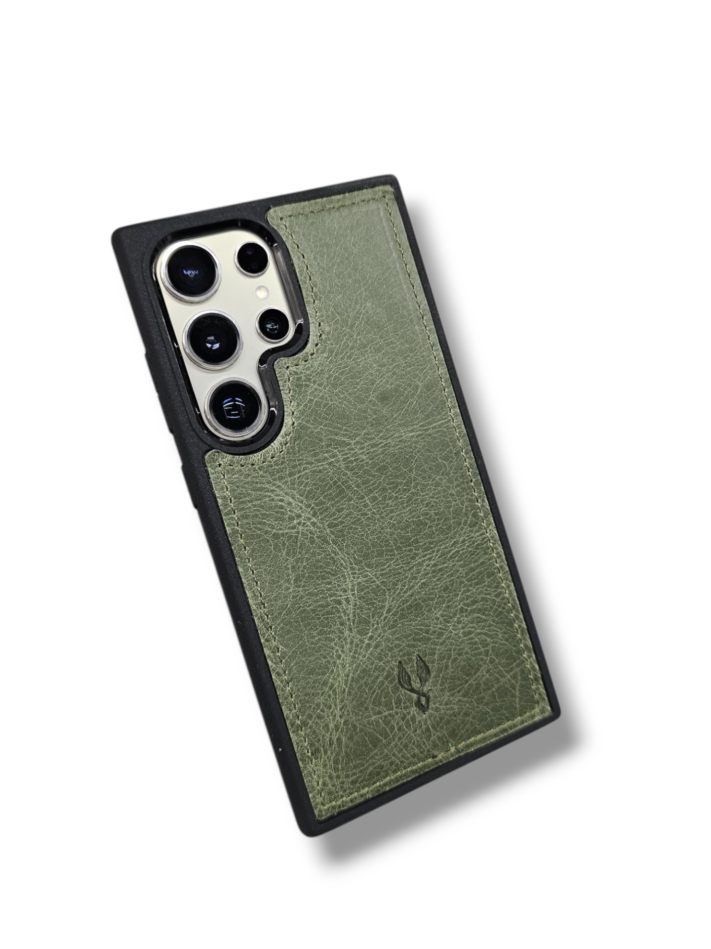 VİSSO Yeşil Granda Hakiki Deri SAMSUNG GALAXY S23 ULTRA İsim Baskılı Kişiye Özel Deri Telefon Kılıfı KARGO BEDAVA  Yeşil Granda