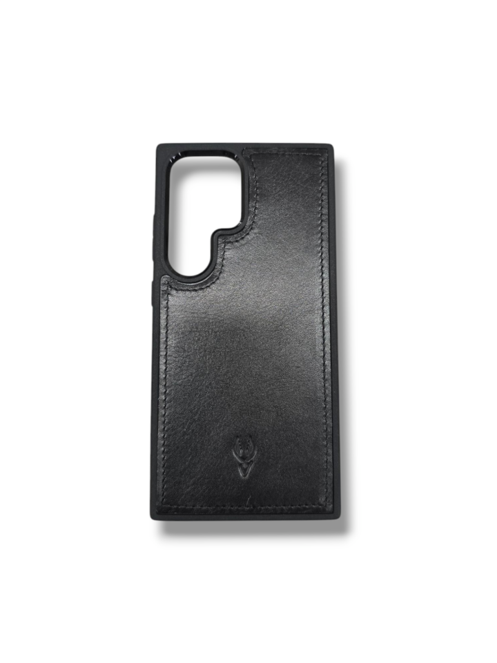VİSSO Captain Black Hakiki Deri SAMSUNG GALAXY S23 ULTRA İsim Baskılı Kişiye Özel Deri Telefon Kılıfı KARGO BEDAVA  Captain Black