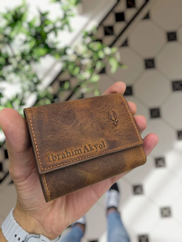 VİSSO 660 FINDIK MATRİX HAKİKİ DERİ ÇANTA  İSME ÖZEL GÜÇLÜ MIKNATISLI KİLİT AKORDİYON YELPAZE KARTLIK CÜZDAN ERKEK KADIN MODELİ