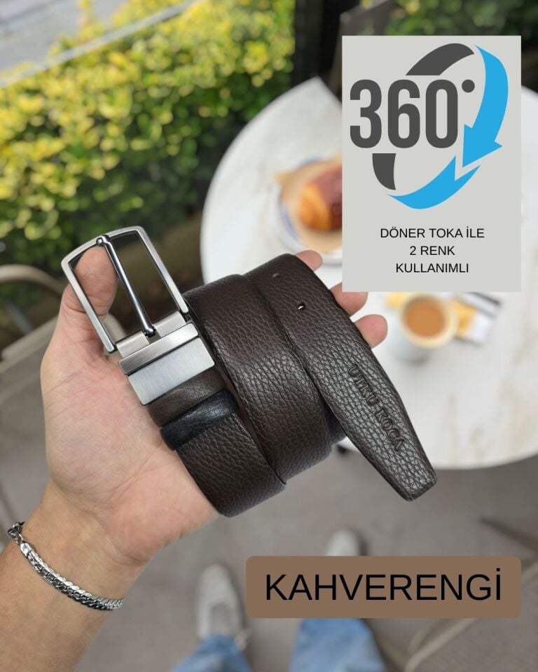 VİSSO 684 Hakiki Deri Kağıt Para Bölmeli Mekanizmalı Kartlık Cüzdan Kişiye Özel Çanta SİYAH NATURAL Ve Çift Renk Kemer