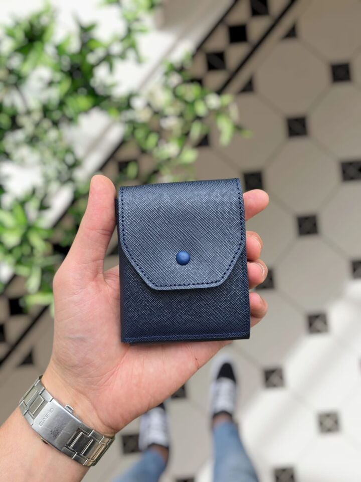 Visso 571 Hakiki Deri Efsane Trend Model Çok Para Konan Cüzdan Unisex Kartlık Çıtçıtlı En Çok Tercih Edilen Model LACİVERT PRD