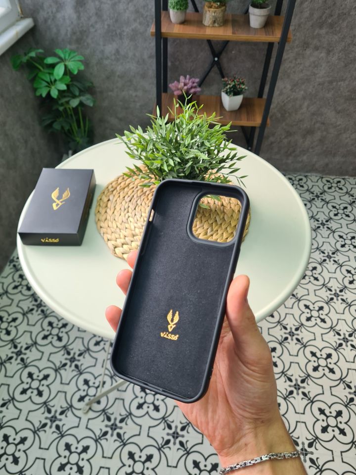 VİSSO 606 Hakiki Deri Çanta Kartlık + Telefon Kılıfı Kadın Erkek Deri Çanta Set  6 0 6 SİYAH gutty + KILIF VİSSO GERÇEK DERİ İPHONE SAMSUNG - Apple DERİ TELEFON KILIFI  Kişiye Özel İsim Baskılı Kadın Erkek Unisex Koruyucu Telefon Kılıfı