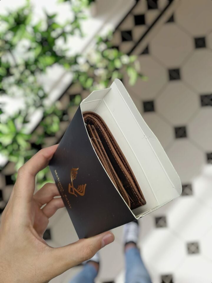 VİSSO 1272 HAKİKİ DERİ ÇANTA İSME ÖZEL SİYAH RENK  HEDİYELİK CÜZDAN