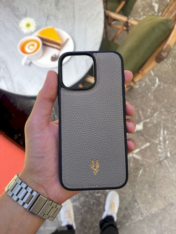 İphone 13 PRO MAX Uyumlu VİZON Renk Deri Kılıf VİSSO Hakiki Deri İsme Özel Kişiselleştirme Kadın Erkek Kullanım Unisex Telefon Kılıfı