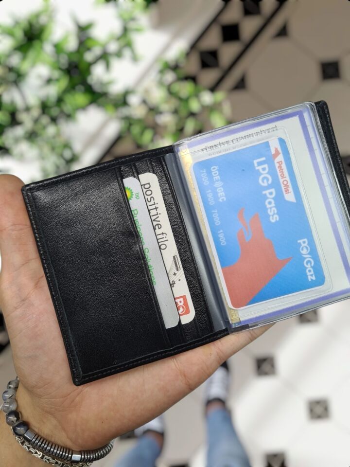 Renault VİSSO 1904 Hakiki Deri Araç Ruhsat Kılıfı İsme Özel Çanta Erkek Kadın Modeli RENAULT Siyah