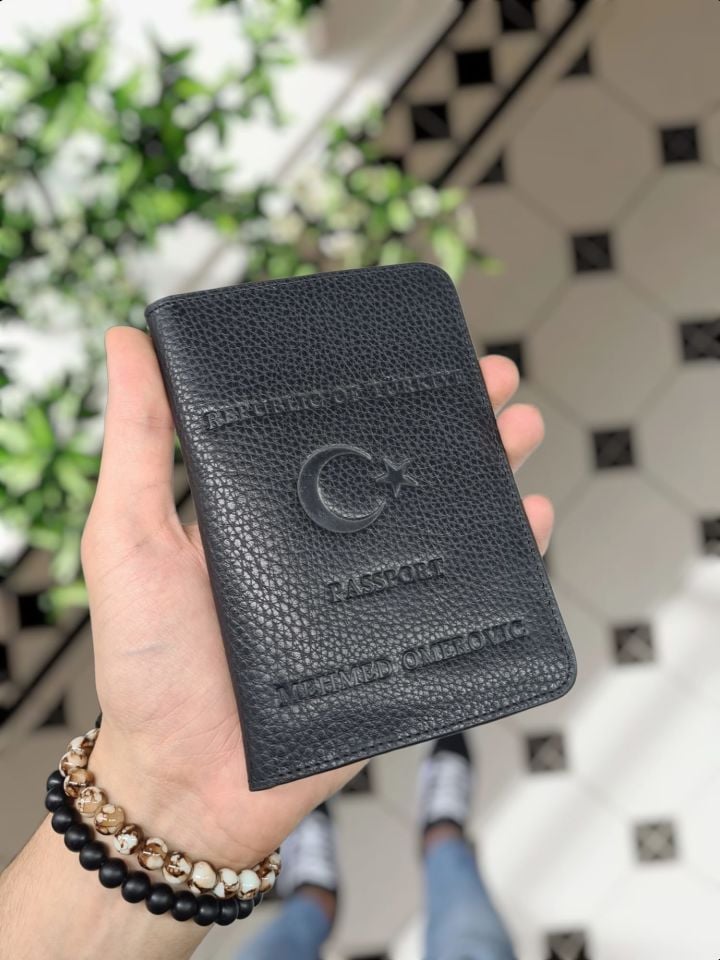 VİSSO 911 HAKİKİ ORJİNAL DERİ ÇANTA KREDİ KART VE KİMLİK HAZNELİ PASAPORTLUK - DERİ PASAPORT KILIFI    AYYILDIZ - REPUBLIC