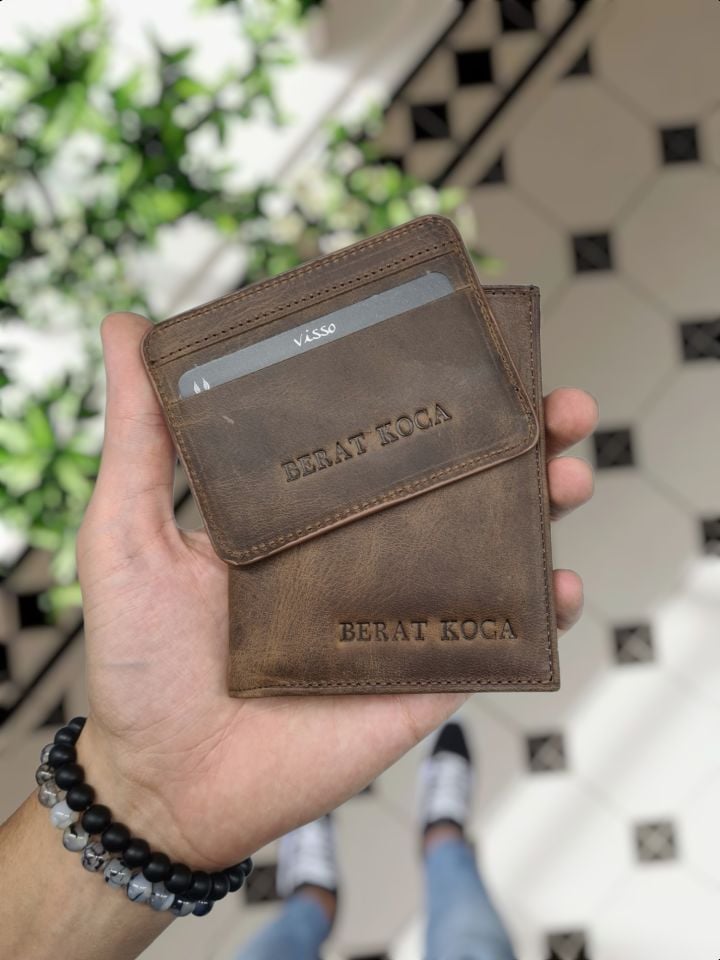 VİSSO 155  Cüzdan + Kemer HAKİKİ DERİ YAVRU KARTLIKLI İKİ KİMLİK BÖLMELİ BAY BAYAN KULLANIMLI CÜZDAN ÇANTA 155 KM + ÇİFT YÖN KEMER