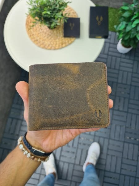 VİSSO 1236 HAKİKİ DERİ ÇANTA İSME ÖZEL KAHVE MATRİX ASTSUBAY ROZETLİ KAĞIT PARA VE KİMLİK BÖLMELİ ERKEK VE KADIN CÜZDAN