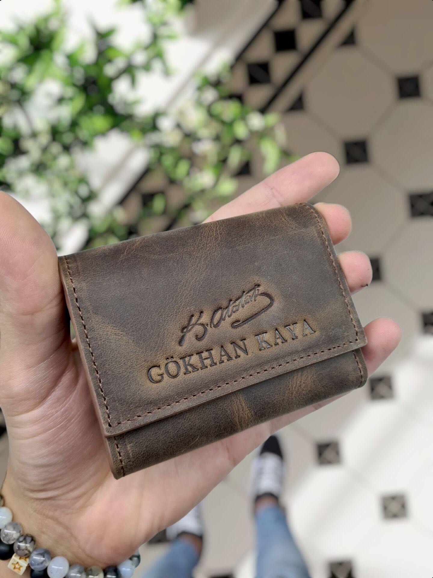 VİSSO 660 DERİ ÇANTA  İSME ÖZEL GÜÇLÜ MIKNATISLI KİLİT AKORDİYON YELPAZE KARTLIK CÜZDAN ERKEK KADIN MODELİ Atatürk İmza Logo