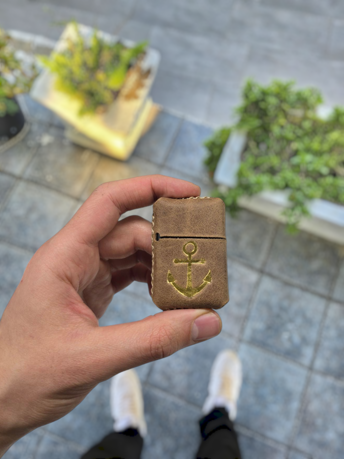 VİSSO Visso 1933 Hakiki Dana Derisi El Yapımı ZİPPO Tarzı Benzinli Çakmak Kılıfı ve Zippo Tarzı Çakmak  A. FINDIK CRAYZ Çapa