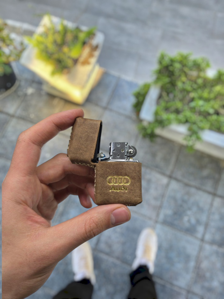 VİSSO Visso 1933 Hakiki Dana Derisi El Yapımı ZİPPO Tarzı Benzinli Çakmak Kılıfı ve Zippo Tarzı Çakmak  A. FINDIK CRAYZ AUDİ