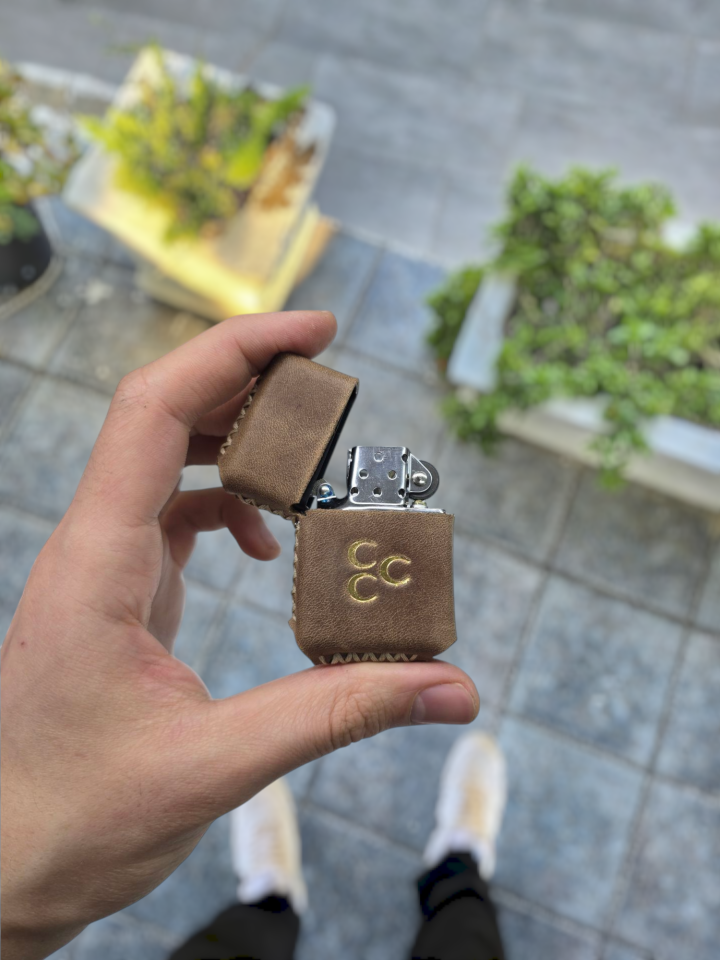 VİSSO Visso 1933 Hakiki Dana Derisi El Yapımı ZİPPO Tarzı Benzinli Çakmak Kılıfı ve Zippo Tarzı Çakmak  A. FINDIK CRAYZ 3 HİLAL