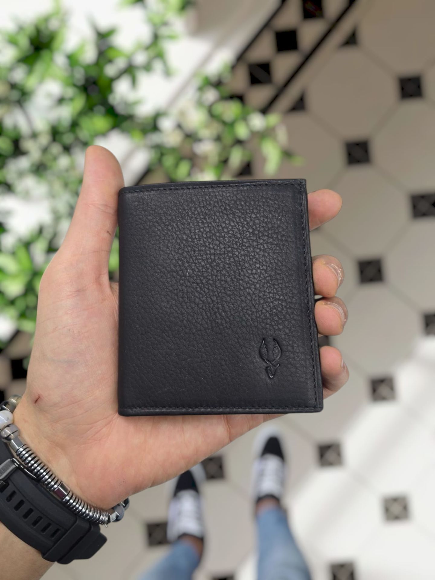 VİSSO 118 GERÇEK DERİ ÇANTA İSME ÖZEL KREDİ KARTLIK BÖLMELİ KAĞIT PARA BÖLMELİ ERKEK KADIN SİYAH RENK DERİ CÜZDAN