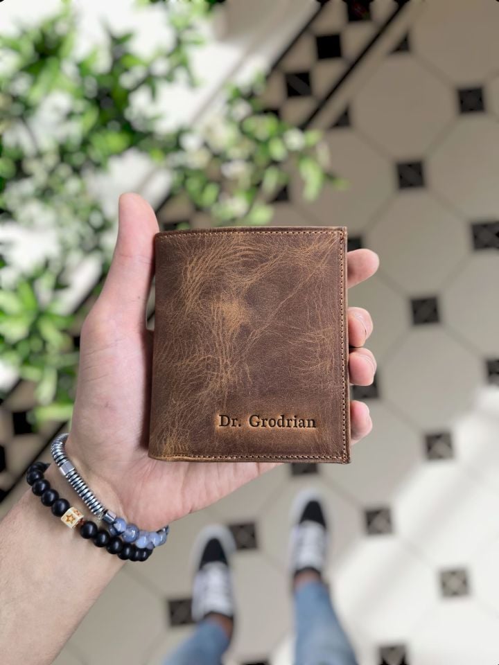 VİSSO 111 CEPLİ FINDIK MATRİX HAKİKİ DERİ ÇANTA  İSME ÖZEL BOZUK PARA CEPLİ FERMUARLI ÇITÇITLI KADIN ERKEK CÜZDAN + Gözlük Kılıfı