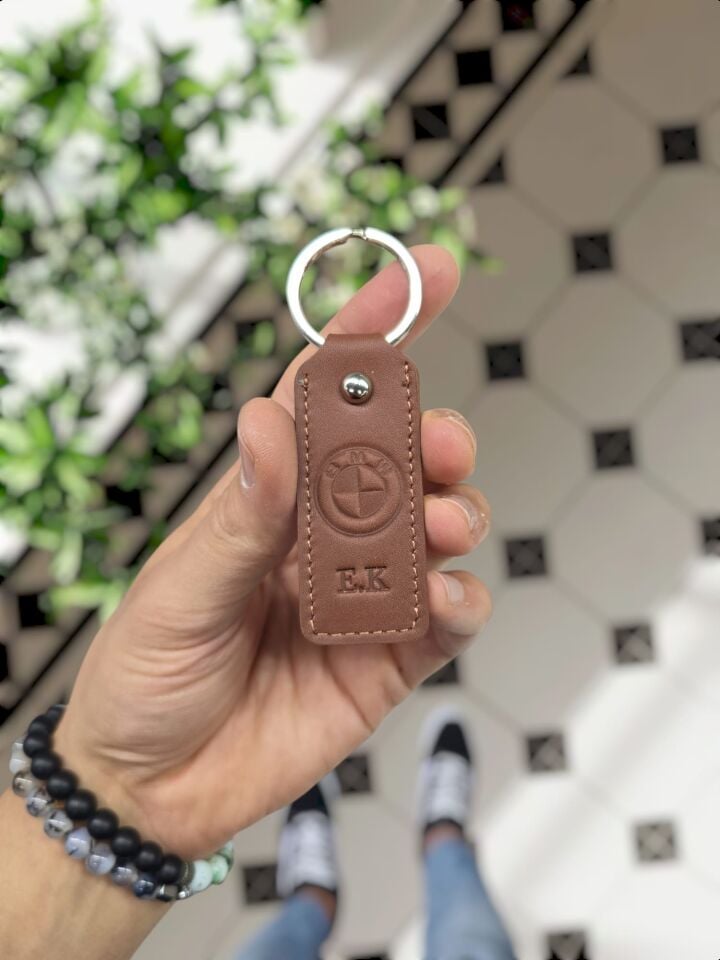 KAHVE NAPA - BMW LOGOLU Hakiki Deri Anahtarlık - Visso Lacivert Kurtuba Hakiki Deri Anahtarlık Çanta  KAHVE NAPA - BMW LOGOLU