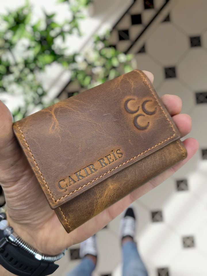 VİSSO 660 FINDIK MATRİX HAKİKİ DERİ ÇANTA  İSME ÖZEL GÜÇLÜ MIKNATISLI KİLİT AKORDİYON YELPAZE KARTLIK CÜZDAN ERKEK KADIN MODELİ 3 hilal