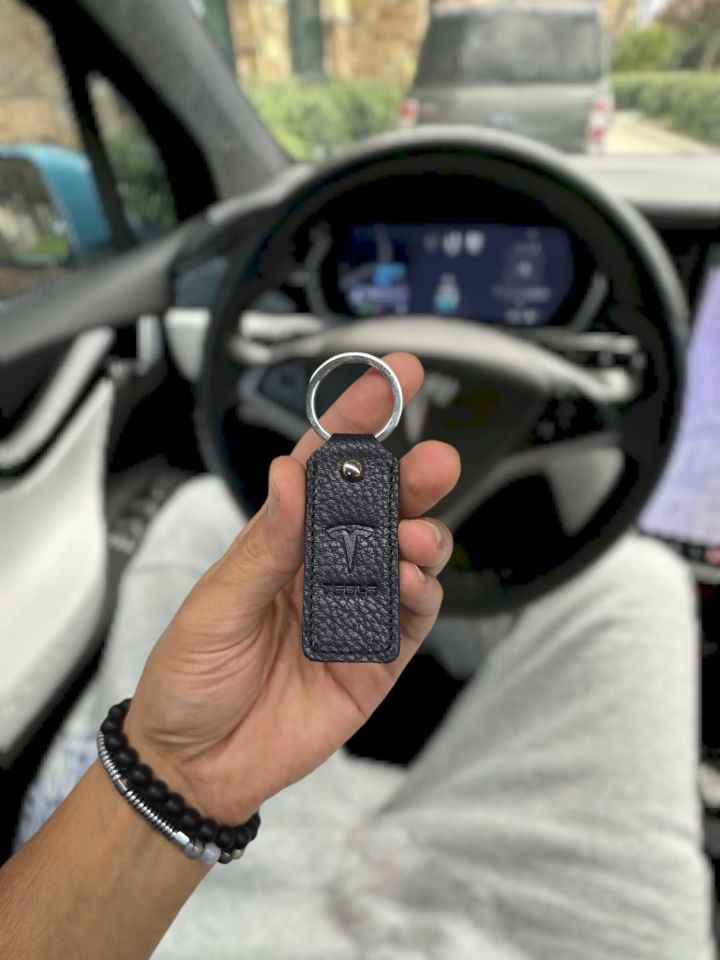 TESLA  VİSSO 1904 Hakiki Deri Araç Ruhsat Kılıf İsme Özel Çanta Erkek Kadın Modeli  TESLA SİYAH RENK + ANAHTARLIK