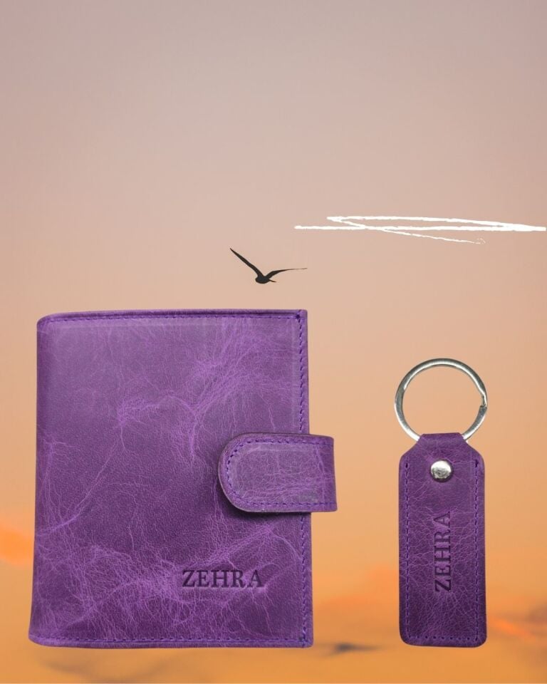 VİSSO 112 MOR RENK Cüzdan Fermuarlı Kişiye Özel İsim Baskılı Bozuk Para Cepli Dıştan Kilitli Çıtçıtlı Cüzdan Çanta Visso Gerçek Deri Ücretsiz Kargo VİSSO 112 Kadın Erkek Unisex Ve Anahtarlık