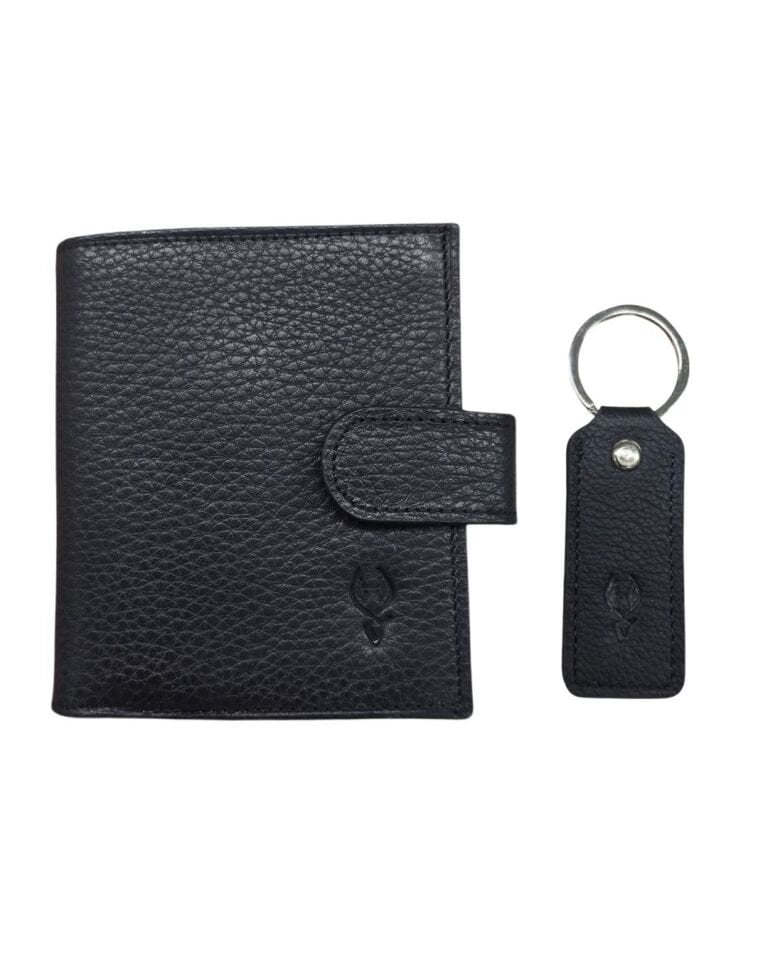 VİSSO 112 SİYAH RENK Kadın & Erkek Cüzdanı Ve Anahtarlık Çıtçıtlı Fermuarlı Kişiye Özel İsim Baskılı Bozuk Para Cepli Dıştan Kilitli Çıtçıtlı Cüzdan Çanta Visso Gerçek Deri Ücretsiz Kargo Unisex