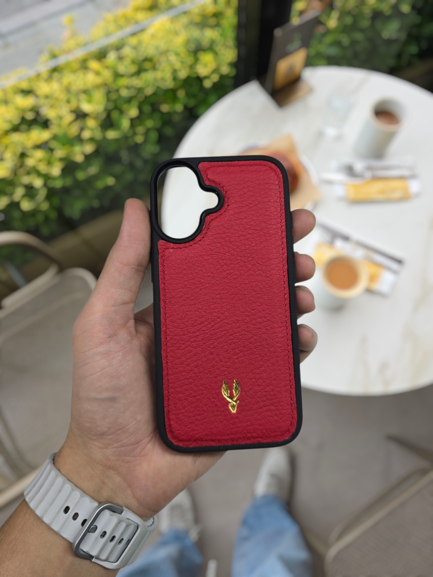 İphone 17 Model Uyumlu KIRMIZI GUTTY Hakiki Deri İsme Özel Ücretsiz Kişiselleştirme Seçeneği İle Kadın Erkek Kullanım premium  Tam Uyumlu Silikon Kılıf Ücretsiz Kargo Visso Leather Geçek Orjinal Dana Derisi