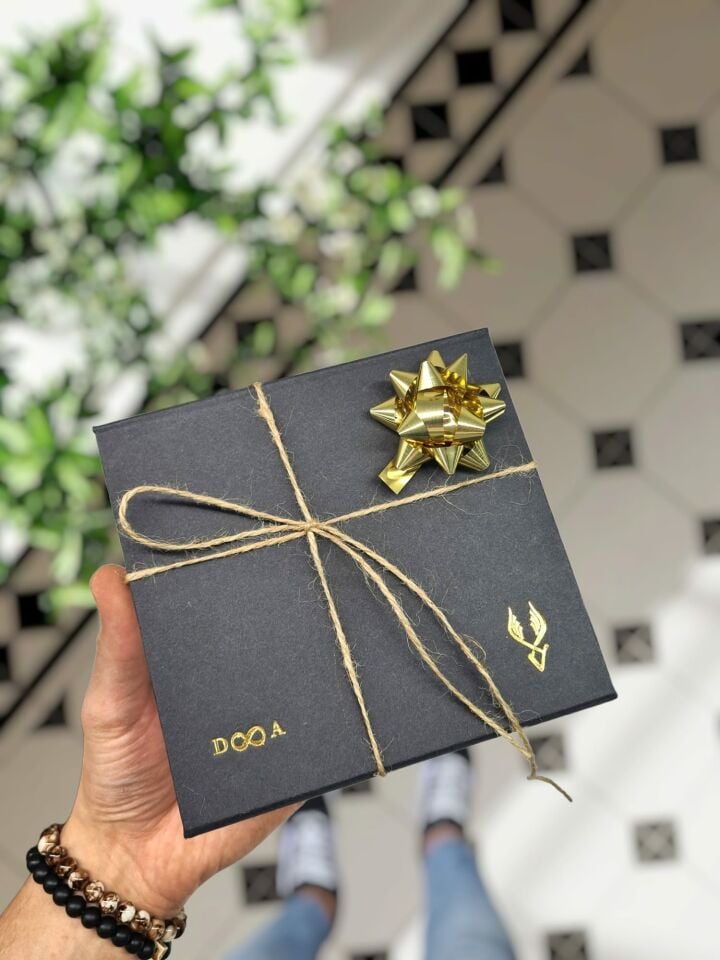 (HEDİYELİK  KUTU)  Siyah Kutu İsme Özel KEMER İÇİN BOŞ HEDİYE KUTUSU Hediye Çantası